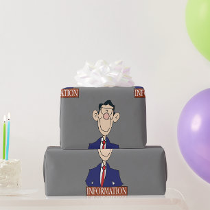 Papel De Presente Oficial de Informação Funcionário Profissional