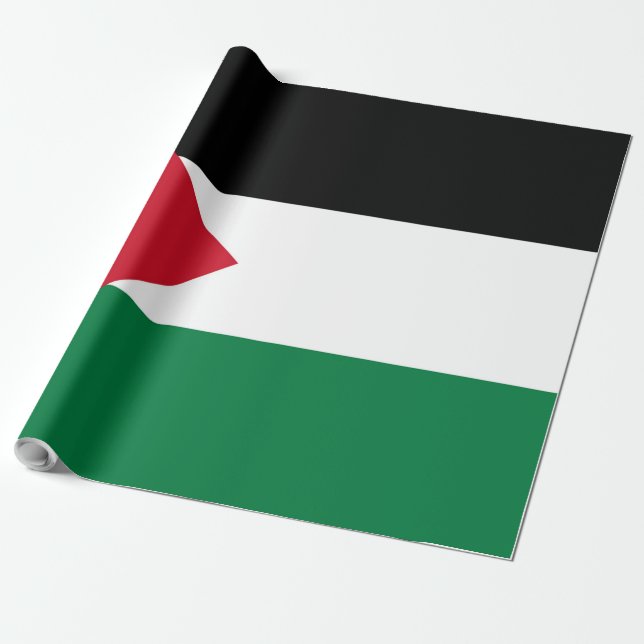Papel De Presente oficialmente pavilhão do Estado da Palestina (Desenrolado)