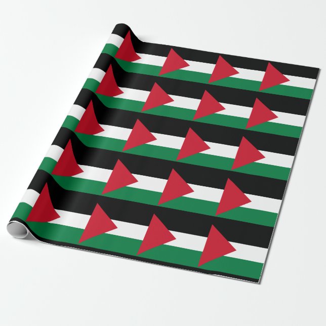 Papel De Presente oficialmente pavilhão do Estado da Palestina (Desenrolado)