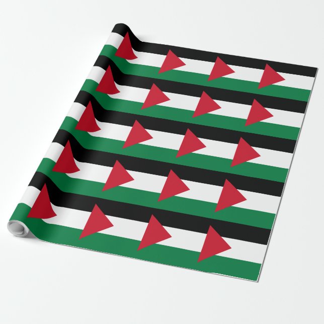 Papel De Presente oficialmente pavilhão do Estado da Palestina (Desenrolado)
