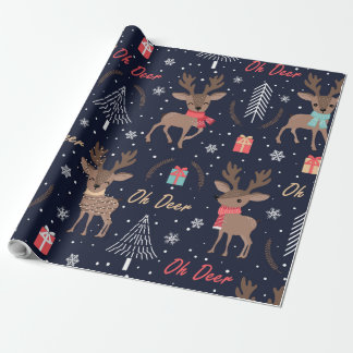 Papel De Presente Oh Deer Cuties (grande escala)