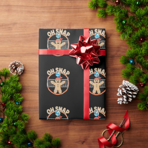 Papel De Presente Oh Snap Homemem de Neve de Natal Volei Natal