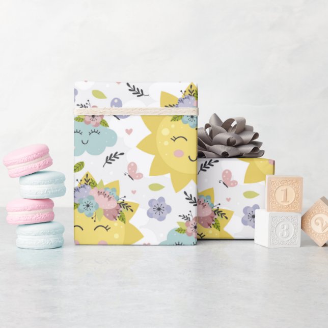 Papel De Presente Oh Sunny Day (Chá de bebê)