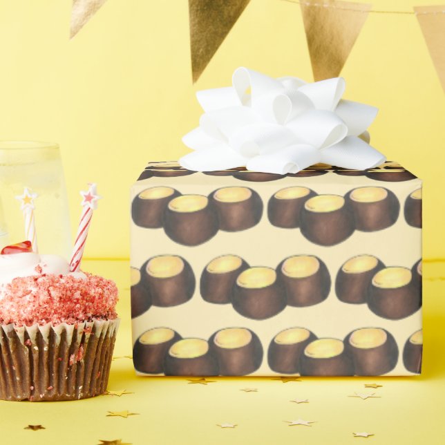 Papel De Presente Ohio OH Peanut Butter Buckeye Buck Eye Nut Candy (Festa de aniversário)