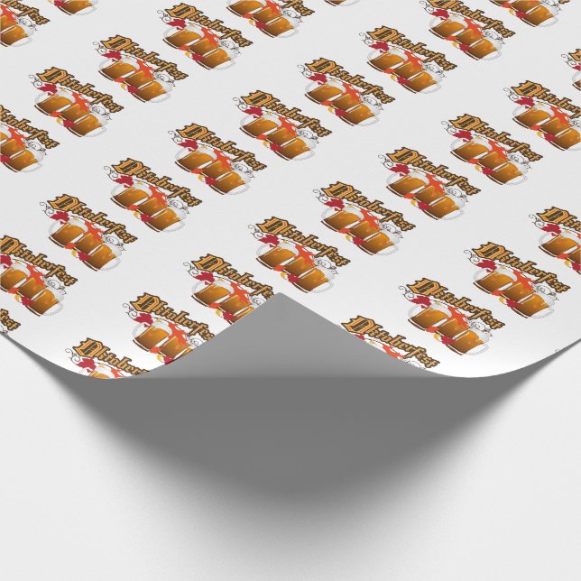 Papel De Presente Oktoberfest Cerveja de Outono (Ponta)