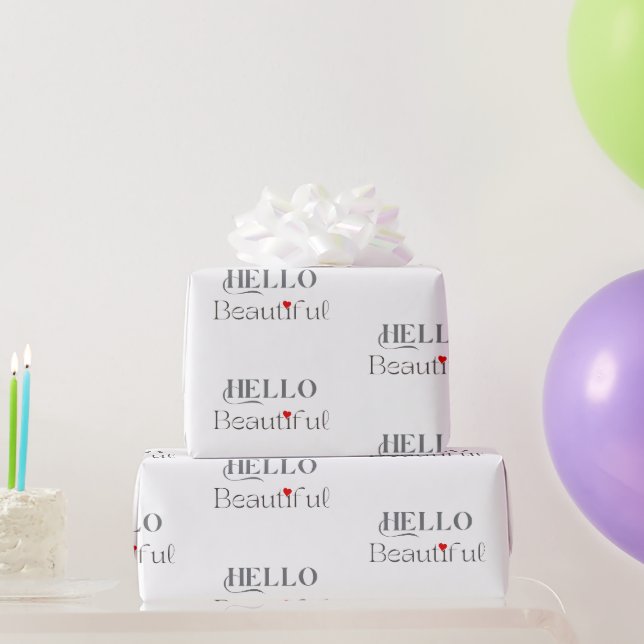 Papel De Presente OLÁ Belo Presente Inspirador para Ela (Presentes para festas)