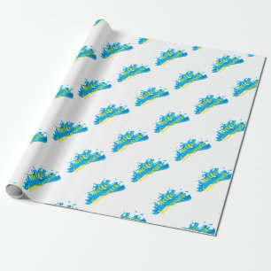 Papel De Presente Olá Summer, Waves Graphic, Legal Branco