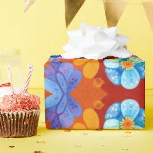 Papel De Presente Olá, Tempo de Felicidade de Primavera, Cor Floral