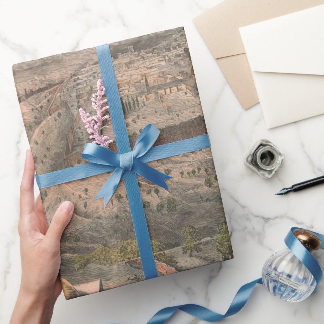 Papel De Presente Old Jerusalem Israel Map (1853)  (Presentear)