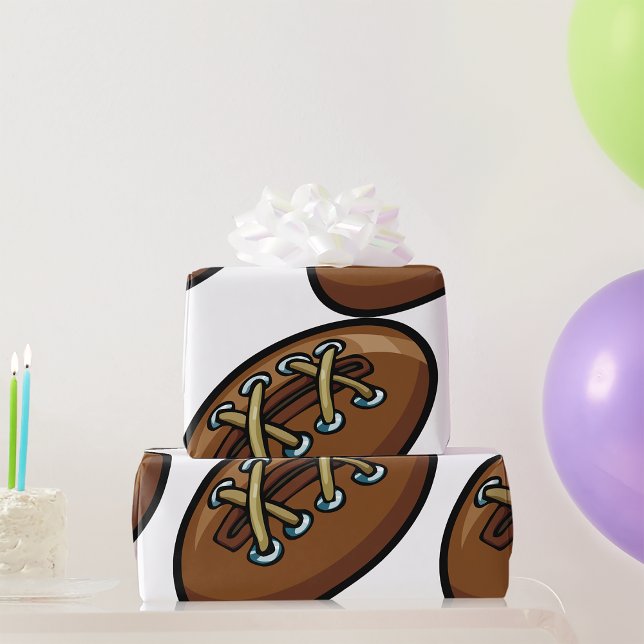 Papel De Presente Old Rugby Ball (Criador carregado)