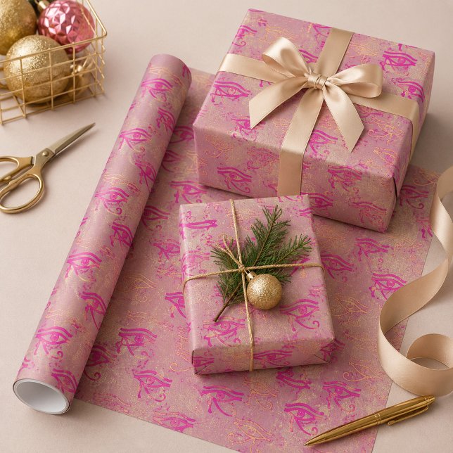 Papel De Presente Olho de Hórus Roxo Lindo (Criador carregado)
