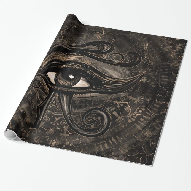 Papel De Presente Olho egípcio da arte de Horus - de Wadjet Digital (Desenrolado)