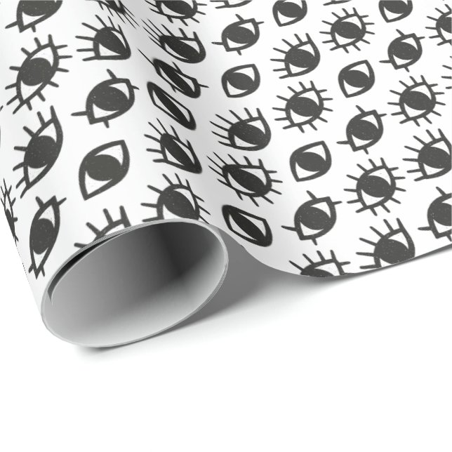 Papel De Presente Olhos (Ponta do rolo)