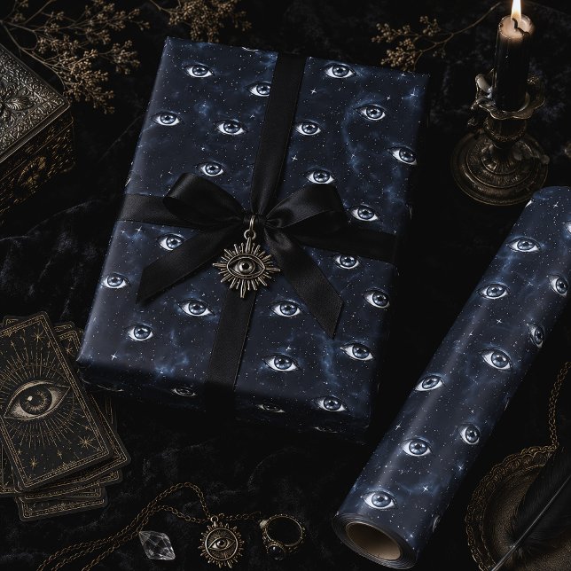 Papel De Presente Olhos Místicos Oculto Gótico (Criador carregado)