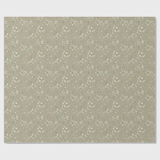 Papel De Presente Oliveira Estrelada — Botânica Verde Salvia