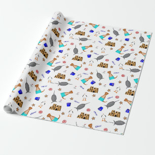 Papel De Presente Oliver The Otter Summer Beach Vacntern