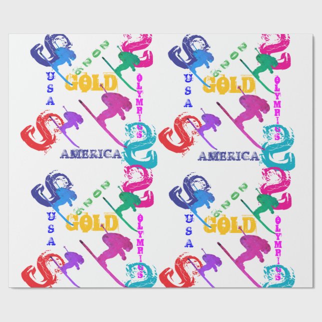 PAPEL DE PRESENTE OLYMPIC SKIING (Aberto)