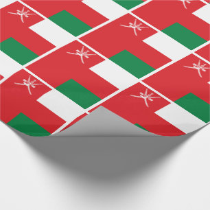 Papel De Presente Oman Flag