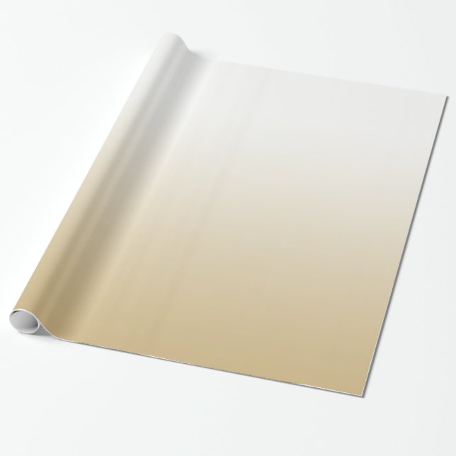 Papel De Presente Ombre Dourado (Desenrolado)