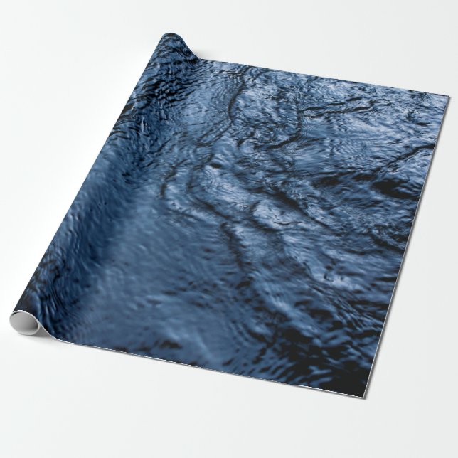 Papel De Presente Onda de água (Desenrolado)
