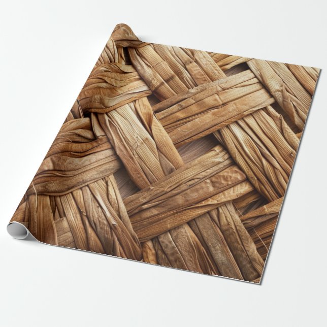 Papel De Presente Onda de cesta (Desenrolado)