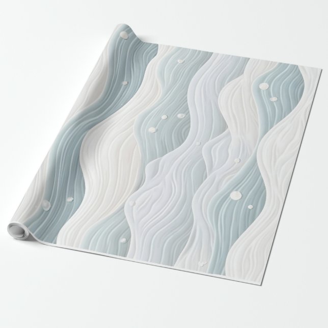 Papel De Presente Onda em ação (Desenrolado)