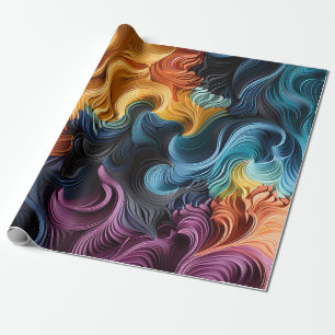 Papel De Presente Ondas de cor