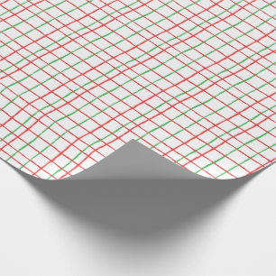 Papel De Presente Ondas de Natal de Verdes e Verdes