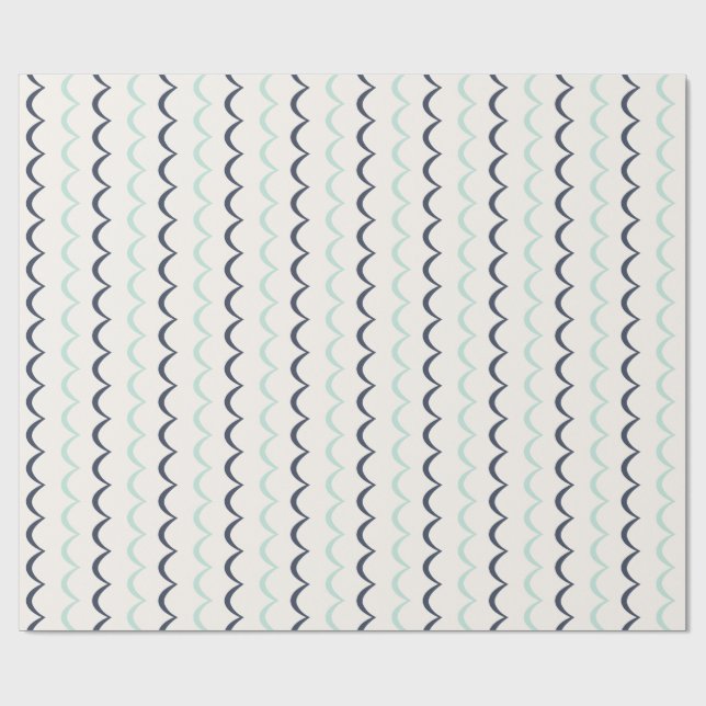 Papel De Presente Ondas náuticas (Aberto)