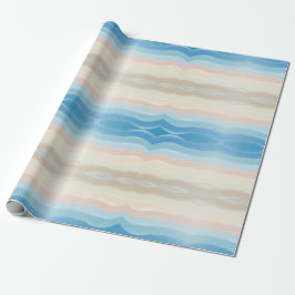 Papel De Presente Ondas Salgadas da Linha Costeira