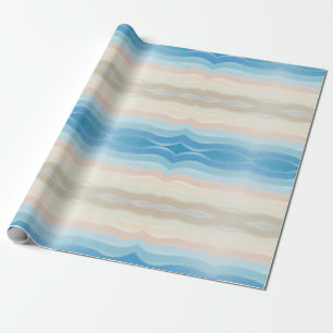 Papel De Presente Ondas Salgadas da Linha Costeira