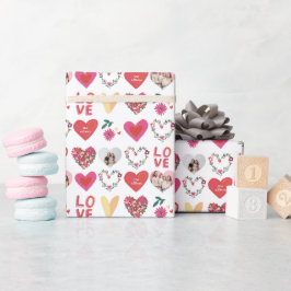 Papel De Presente Onde o amor cresce Fotos personalizadas e texto