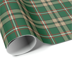 Papel De Presente O'Neill Clan Tartan - Padrão de Xadrez irlandês