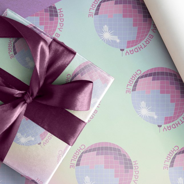 Papel De Presente Ontem, vamos Roll Diversão Retro Roller Skating Gi (Criador carregado)