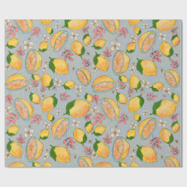 Papel De Presente Ooh Lemon Wrapping Paper 2