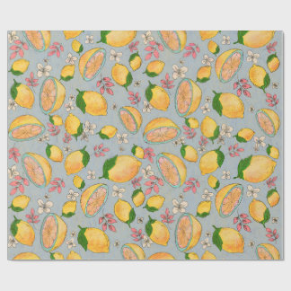 Papel De Presente Ooh Lemon Wrapping Paper 2