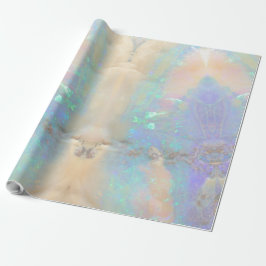 Papel De Presente Opal Aquamarine Blue Crystal Quartz Gemstone Rock
