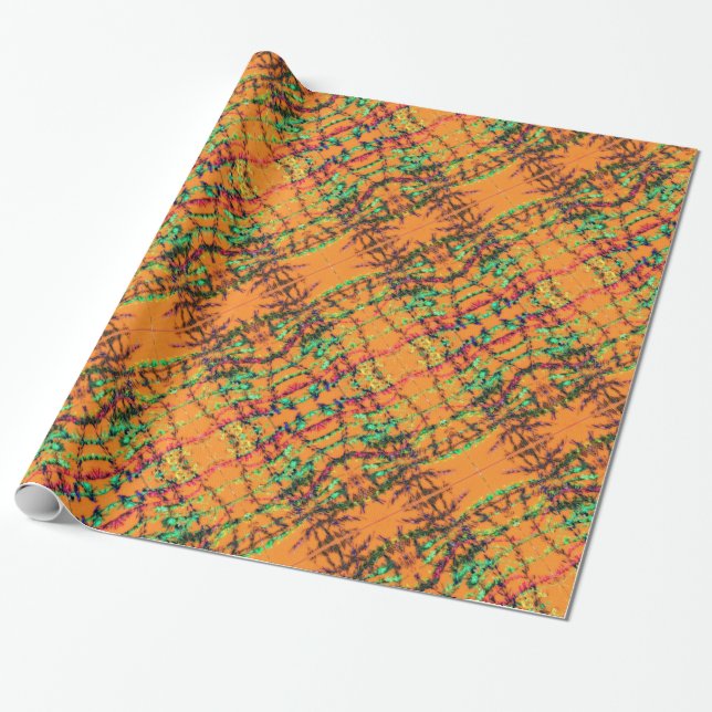 Papel De Presente Orange You Glad (Desenrolado)