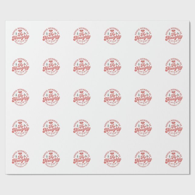 Papel De Presente Orgulho do Clube de Pickleball Malvado (Aberto)