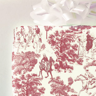 Papel De Presente Orgulho e Preconceito Cavalos Túnel Vermelho