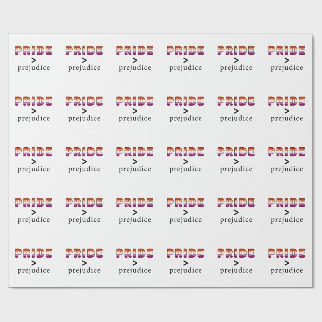 Papel De Presente Orgulho e Preconceito Lésbico (Aberto)