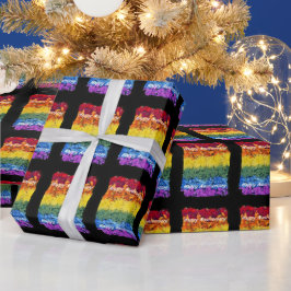 Papel De Presente Orgulho Flores Feliz Aniversário