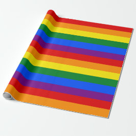 Papel De Presente Orgulho gay Thin Stripe