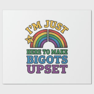 Papel De Presente Orgulho Vintage Bigots Perturba Design de Camisa A
