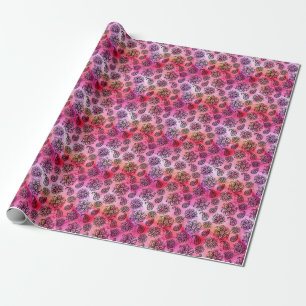 Papel De Presente Ornamental Floral: Étnica Sem Costura