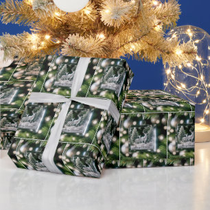 Papel De Presente Ornamento De Veados De Cristal Na Pinheira