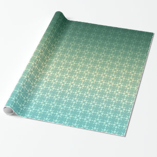 Papel De Presente Ornamento floral, gradiente