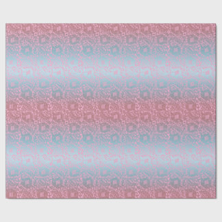 Papel De Presente Ornamento Floral Único Medieval Multicolorido Rosa