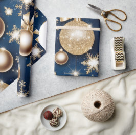 Papel De Presente Ornamentos da Glittery