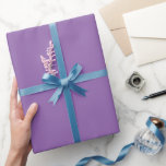 Papel De Presente Orquídea Ametist<br><div class="desc">Papel de empacotamento Ametist Orchid de cor sólida para corresponder à paleta de cores de casamento escolhida.</div>